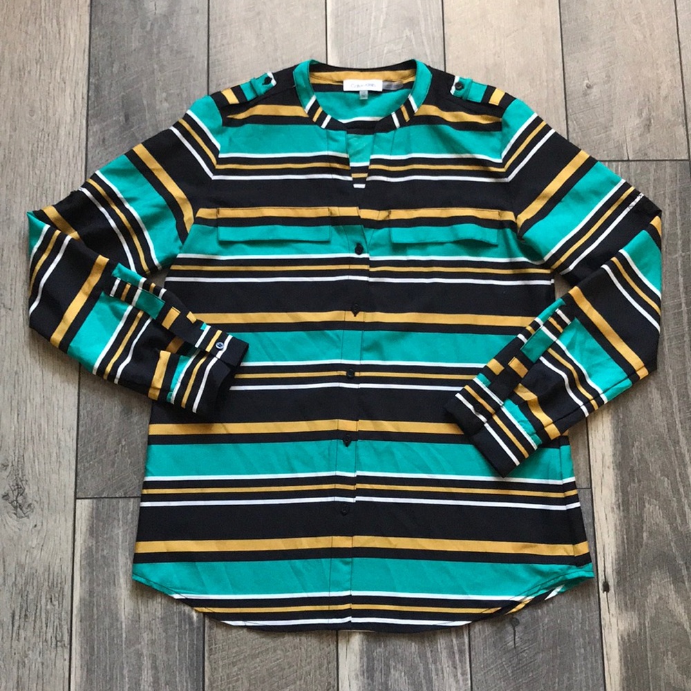 Calvin Klein Multi Stripe Button Down - image 2